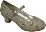 GIRLS DRESSY SHOES (SILVER)
